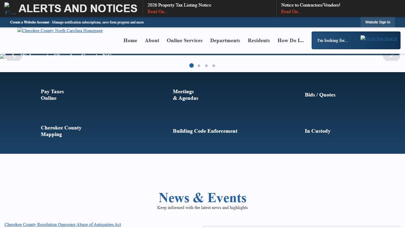 Cherokee County, NC Official Website