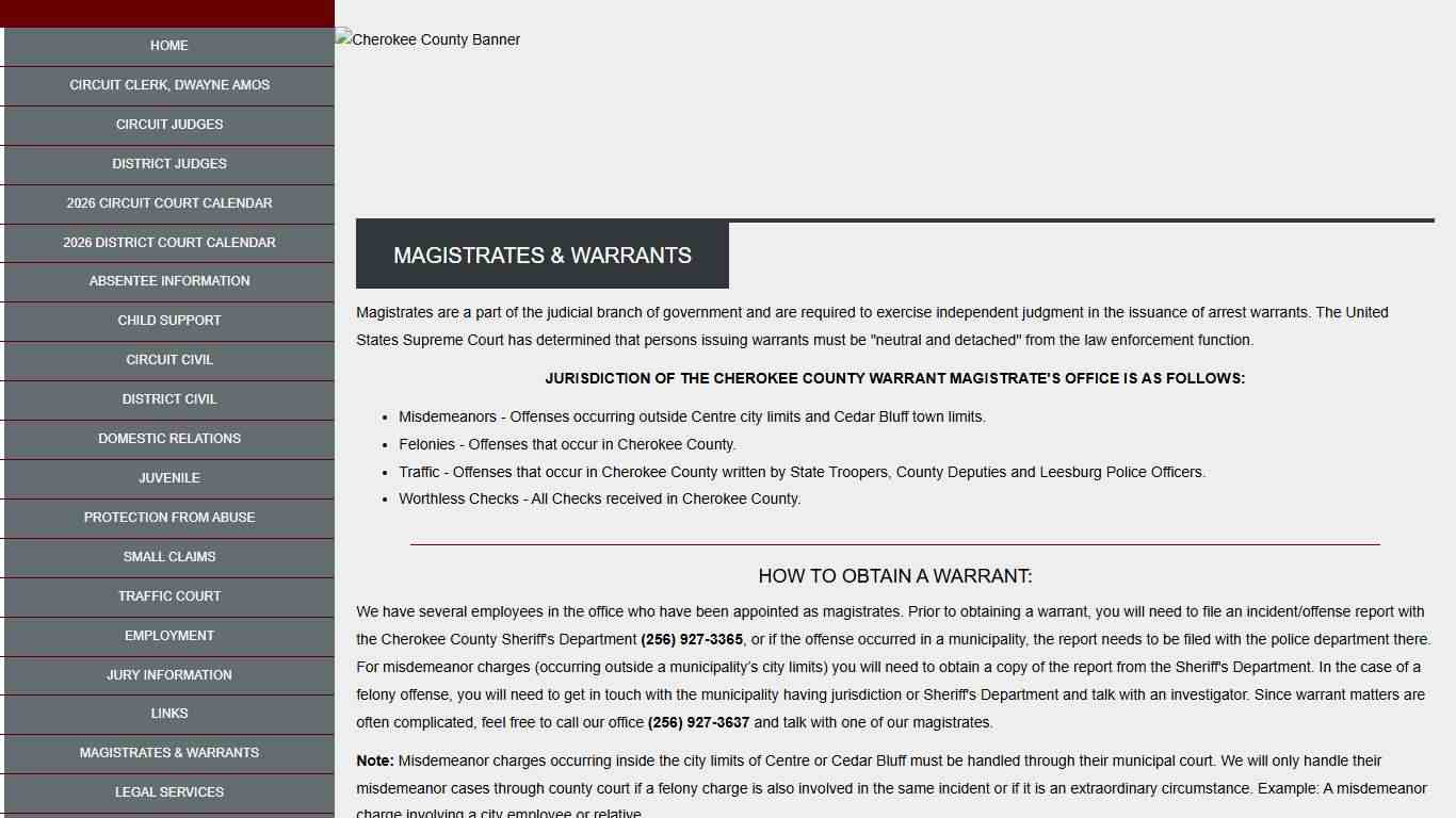 Cherokee County - Ninth Circuit Court of Alabama